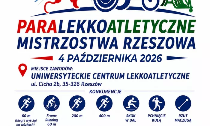 PARALEKKOATLETYCZNE MISTRZOSTWA RZESZOWA